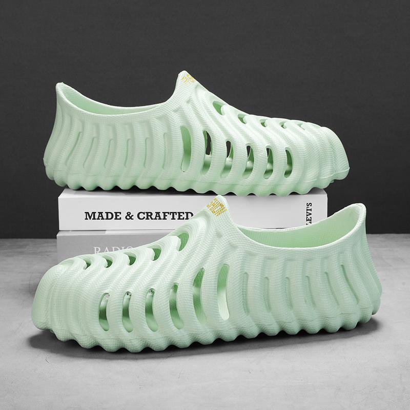 Local Stock Delivery Couple's Outdoor Clogs Shoes EVA Lightweight Sandals Beach Shoes Flip Pink Putih Hijau Abu-abu Warna Pilihan Saiz 36-45