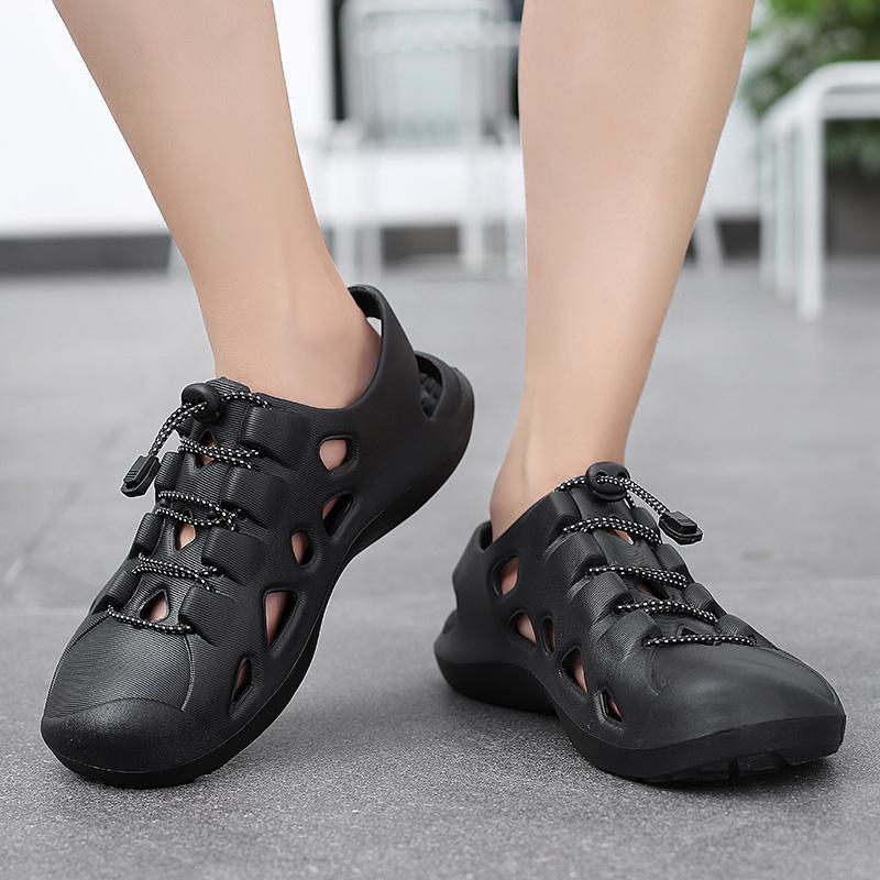 Rive 2026 Raya Ready Stock Mens Duet Sport Clogs Mules Sandals Shoes Kasul Lelaki Rive Hitam Flip Normal Cutting Size 39-45