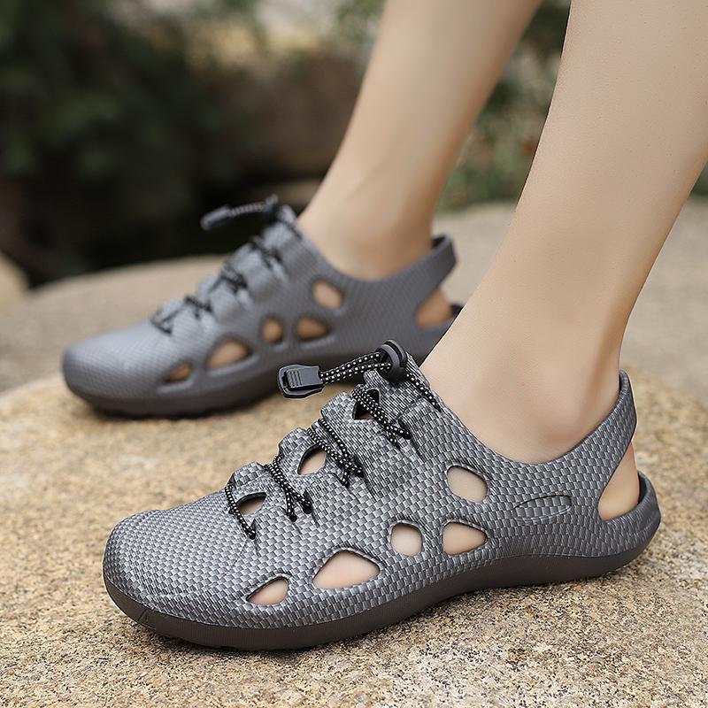 Rive 2026 Raya Ready Stock Mens Duet Sport Clogs Mules Sandals Shoes Kasul Lelaki Rive Hitam Flip Normal Cutting Size 39-45