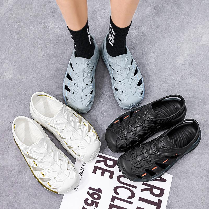 Flip Sandal Lelaki EVA Bernafas Tapak Lembut Luar Kasut Mendayung Lelaki Warna Hijau Saiz 40-45 Normal Cutting