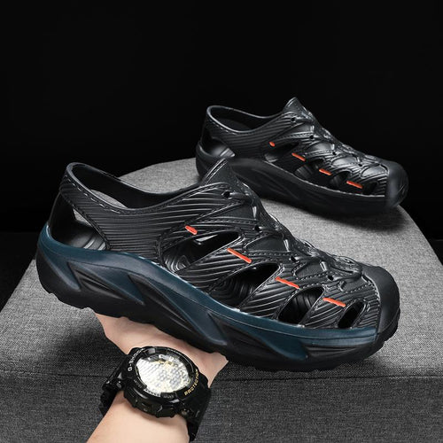 Flip Sandal Lelaki EVA Bernafas Tapak Lembut Luar Kasut Mendayung Lelaki Warna Hijau Saiz 40-45 Normal Cutting