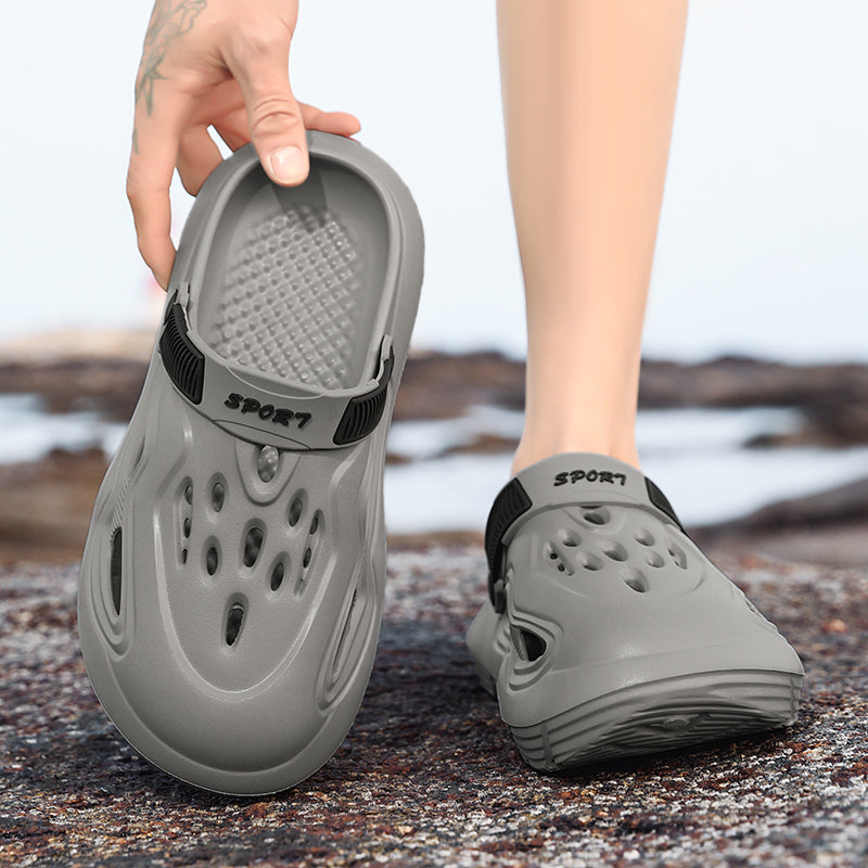 New Men Casual Rubber Sandals with Comfortable Slip-Resistant Sole