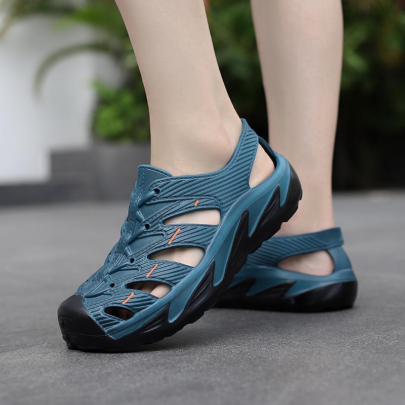 Flip Sandal Lelaki EVA Bernafas Tapak Lembut Luar Kasut Mendayung Lelaki Warna Hijau Saiz 40-45 Normal Cutting