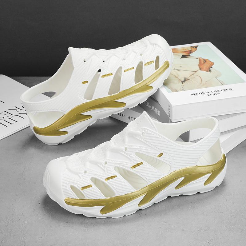 Flip Sandal Lelaki EVA Bernafas Tapak Lembut Luar Kasut Mendayung Lelaki Warna Hijau Saiz 40-45 Normal Cutting