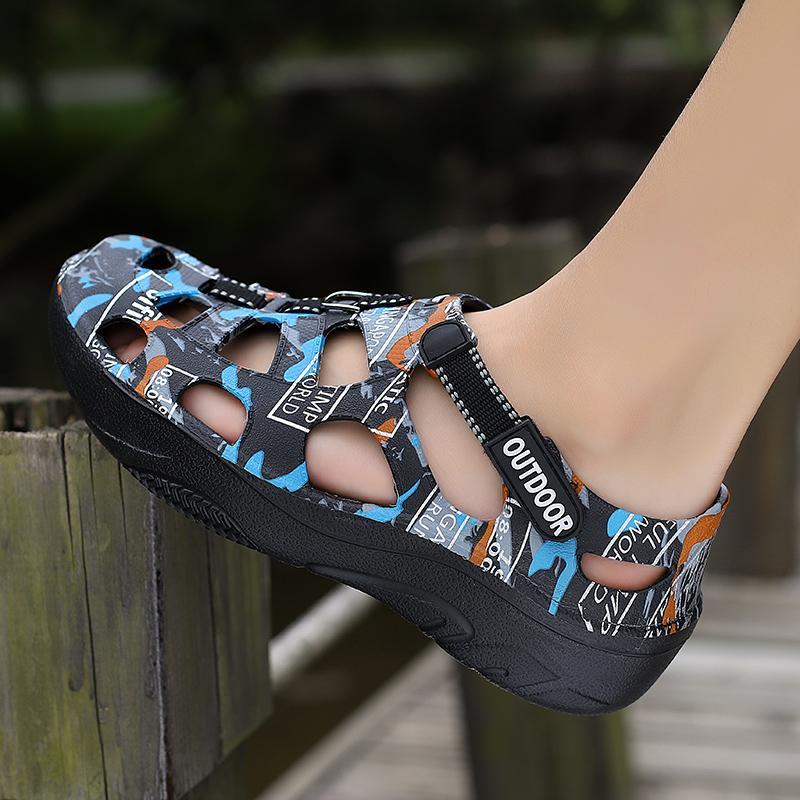 Sandal Luar Lelaki Kasut Pantai Yang Ringan Dan Bernafas Wajib Dimiliki Untuk Memancing Selesa dan tidak licin