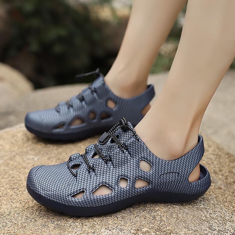 Rive 2026 Raya Ready Stock Mens Duet Sport Clogs Mules Sandals Shoes Kasul Lelaki Rive Hitam Flip Normal Cutting Size 39-45