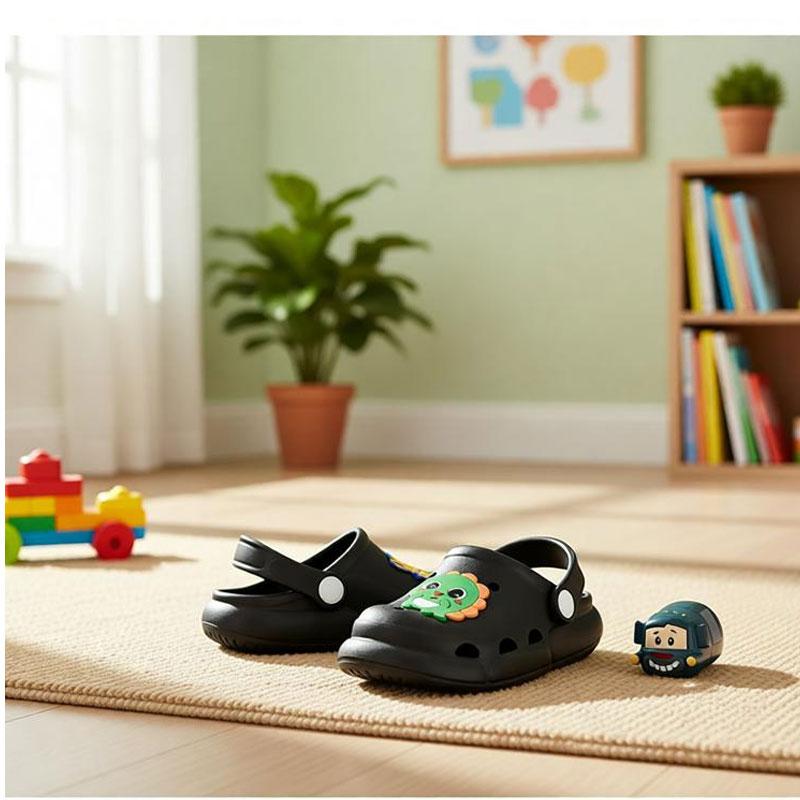 Cute Cartoon Sandal Pengaman Anak Sepatu Jalan Bayi Sandal Luar Ruangan EVA Ringan Sepatu Pantai Warna Pink Ukuran 29-35