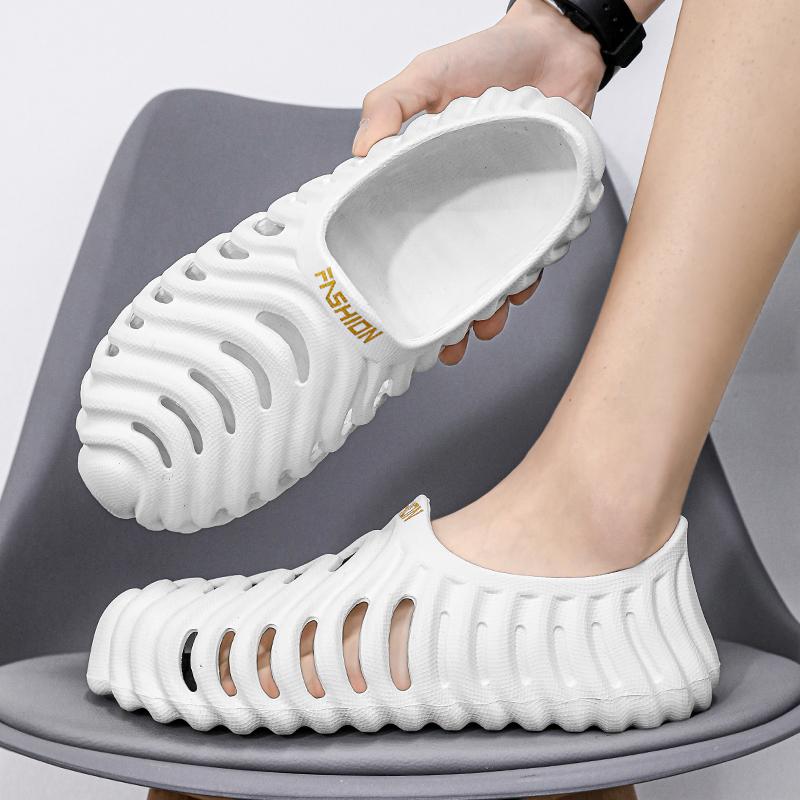 Local Stock Delivery Couple's Outdoor Clogs Shoes EVA Lightweight Sandals Beach Shoes Flip Pink Putih Hijau Abu-abu Warna Pilihan Saiz 36-45