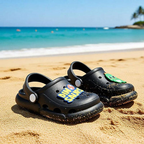 Cute Cartoon Sandal Pengaman Anak Sepatu Jalan Bayi Sandal Luar Ruangan EVA Ringan Sepatu Pantai Warna Pink Ukuran 29-35