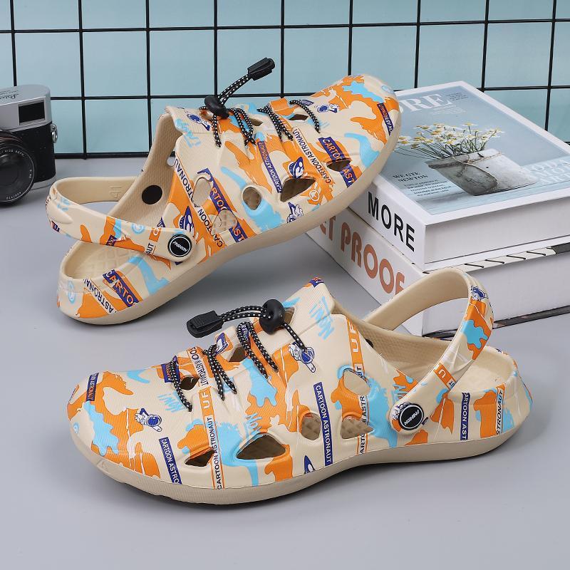 Selesa Dan Tidak  Mens Duet Sport Clogs Mules Sandals Shoes Kasul Lelaki Rive Hitam Flip Normal Cutting Size 40-45