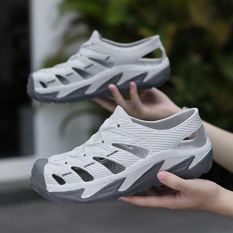 Flip Sandal Lelaki EVA Bernafas Tapak Lembut Luar Kasut Mendayung Lelaki Warna Hijau Saiz 40-45 Normal Cutting