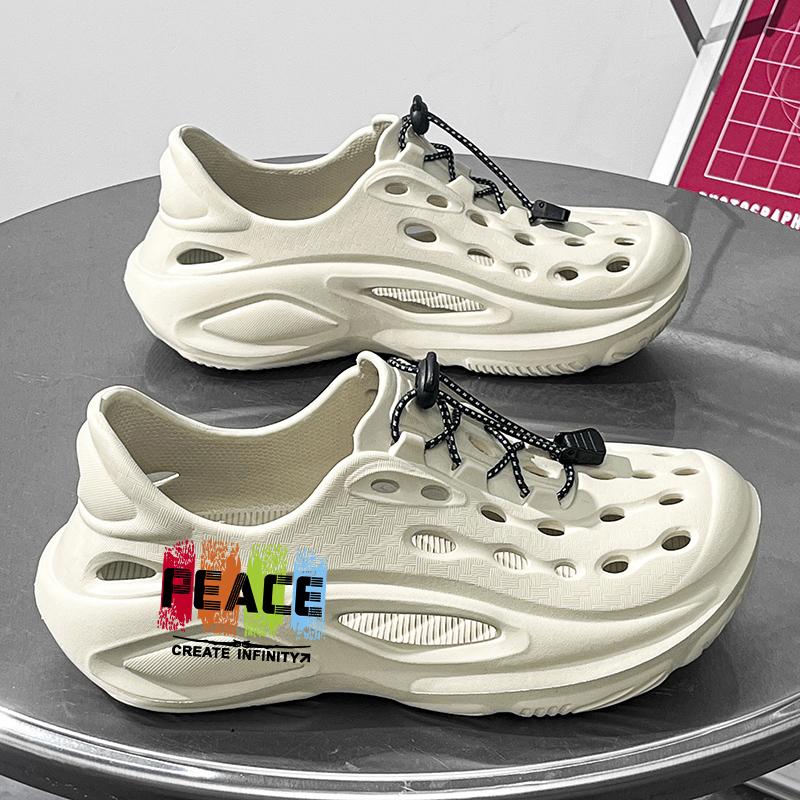 PEACE Santai Lelaki Dengan Tali Bercahaya Dan Kasut Handuk Luar Yang Tidak Licin Sandal Pa Warna Beige Flip Size 40-45 Normal Cutting