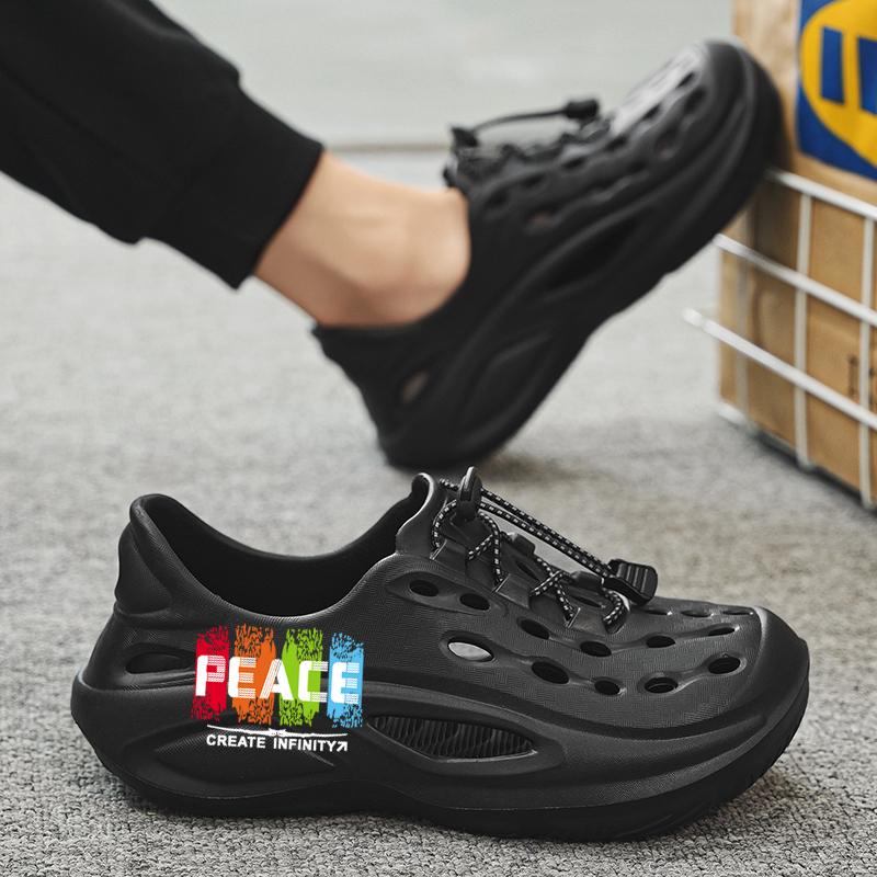 PEACE Santai Lelaki Dengan Tali Bercahaya Dan Kasut Handuk Luar Yang Tidak Licin Sandal Pa Warna Beige Flip Size 40-45 Normal Cutting