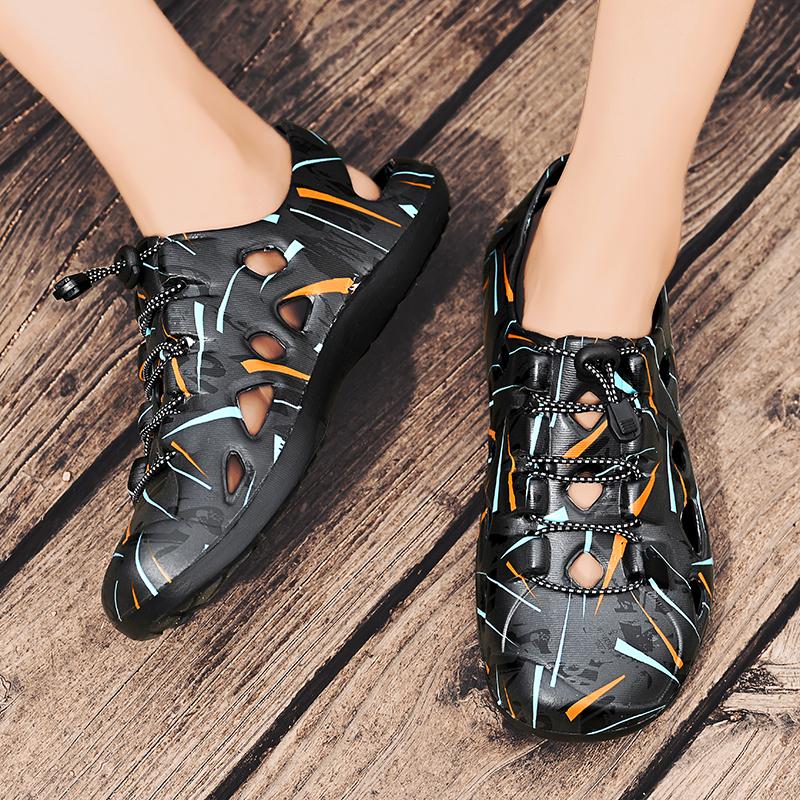 Warma Crayon Camouflage - Sandal Lelaki Luar EVA Ringan dengan Pola Moden - Pilihan Saiz 39 hingga 45 - Penyediaan Stok Tempatan - Flip