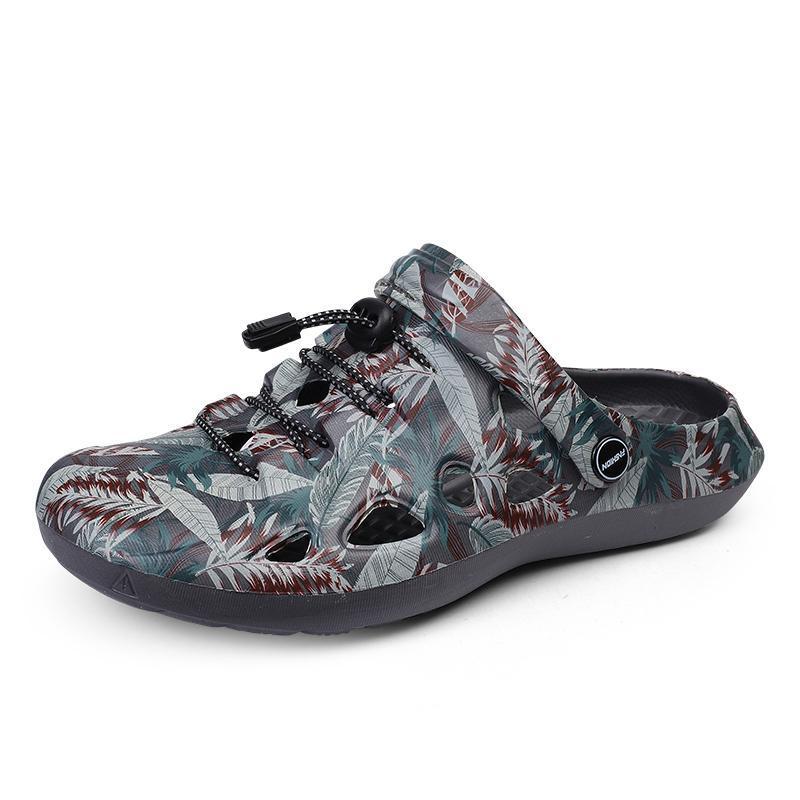 Selesa Dan Tidak  Mens Duet Sport Clogs Mules Sandals Shoes Kasul Lelaki Rive Hitam Flip Normal Cutting Size 40-45